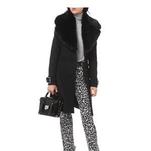 Michael by Michael Kors coat with faux fur collar